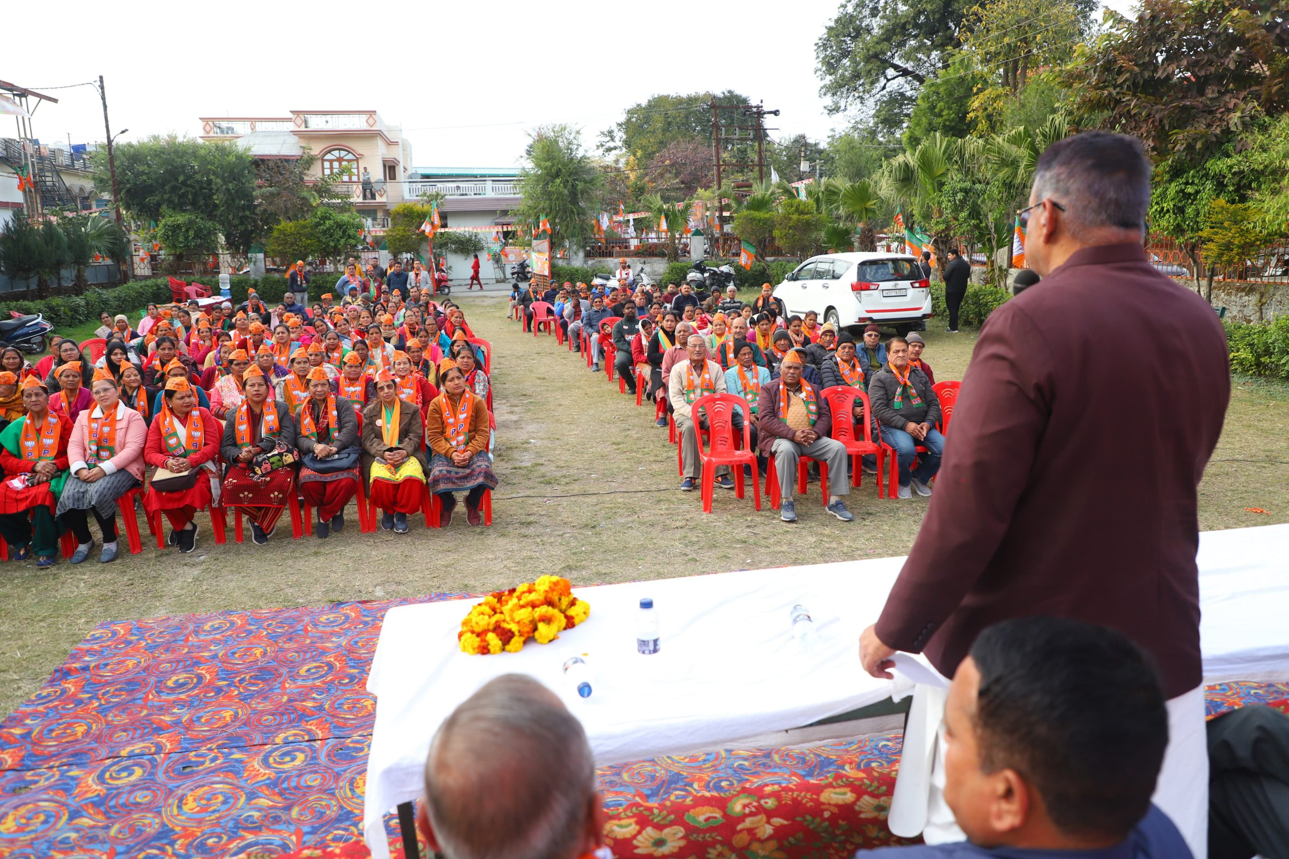 निकाय चुनाव प्रचार के अंतिम दिन विभिन्न स्थानों पर जनसभाओं को कैबिनेट मंत्री जोशी ने किया संबोधित